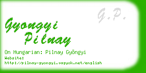 gyongyi pilnay business card
